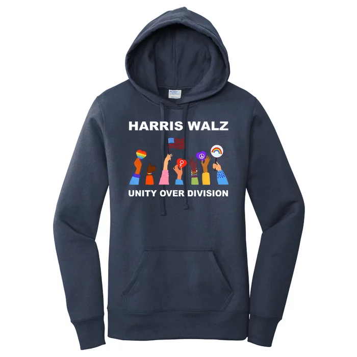 Harris Waltz 2024 Unity Over Division Women's Pullover Hoodie