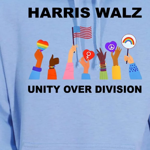 Harris Waltz 2024 Unity Over Division Unisex Surf Hoodie