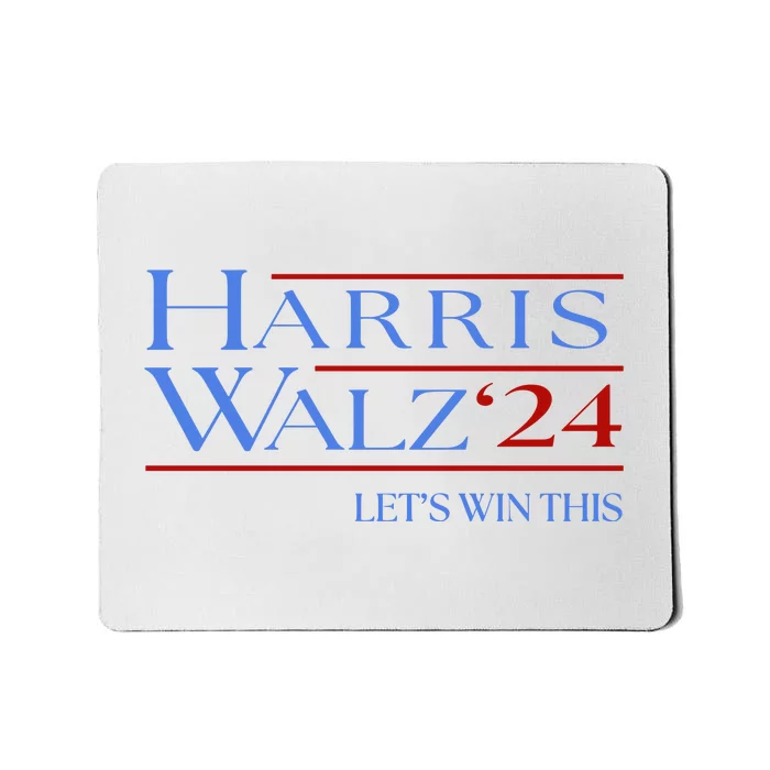 Harris Walz 2024 LetS Win This Mousepad