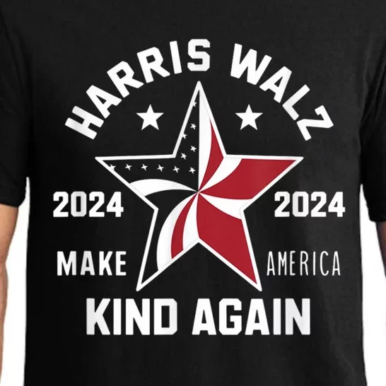 Harris Walz 2024 Make America Kind Again Harris Waltz Quote Pajama Set