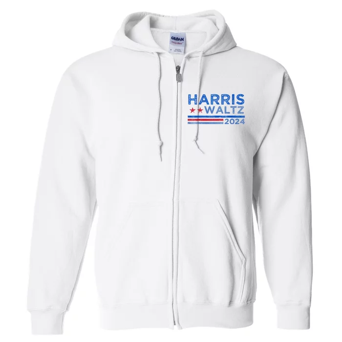 Harris Walz 2024 Mind Your Own Damn Business Full Zip Hoodie