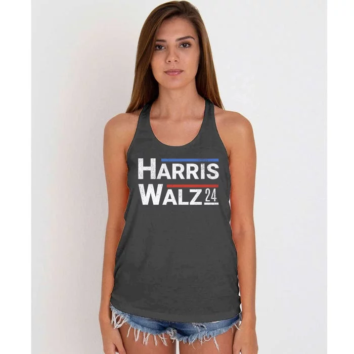 Harris Walz 24 Women's Knotted Racerback Tank