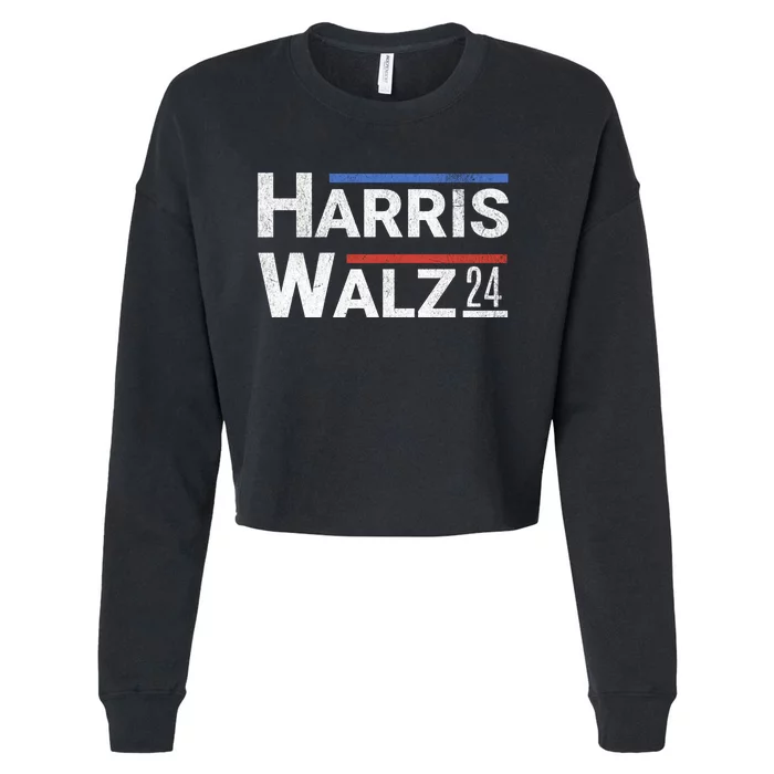 Harris Walz 24 Cropped Pullover Crew