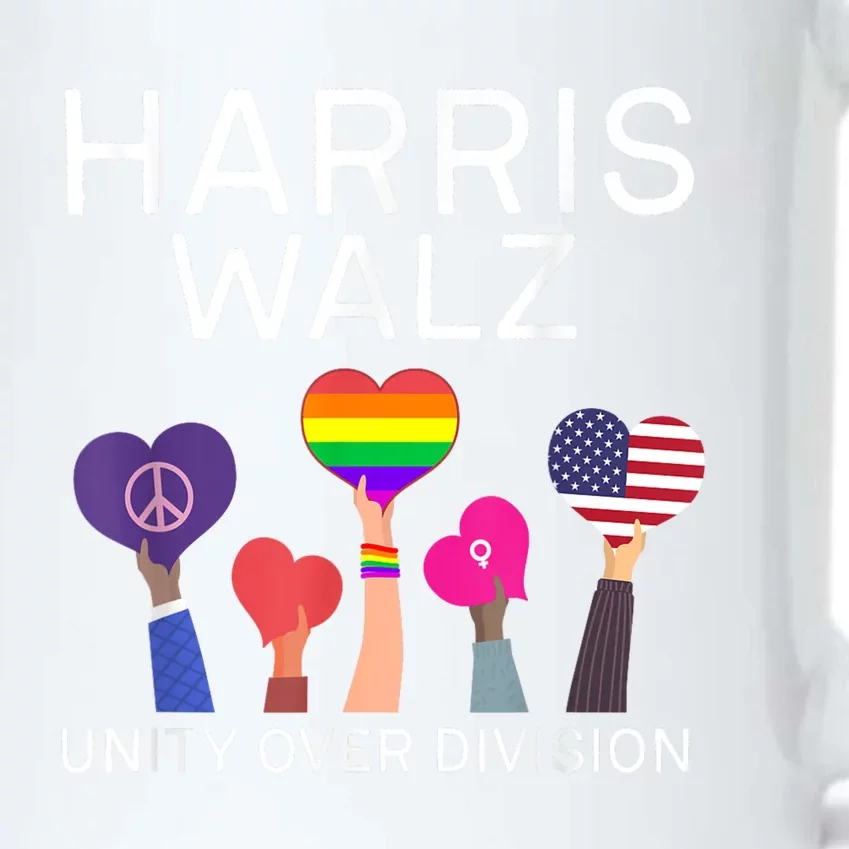 Harris Waltz 2024 Unity Over Division Black Color Changing Mug