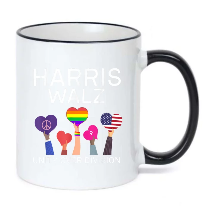 Harris Waltz 2024 Unity Over Division Black Color Changing Mug