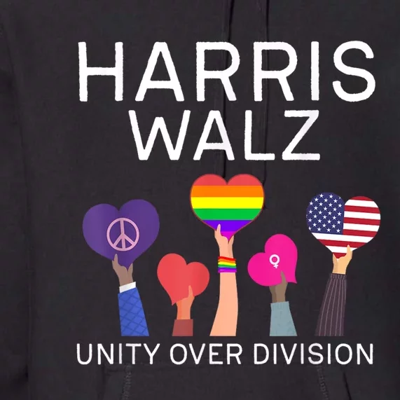 Harris Waltz 2024 Unity Over Division Premium Hoodie