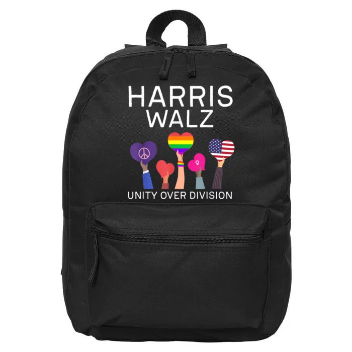 Harris Waltz 2024 Unity Over Division 16 in Basic Backpack