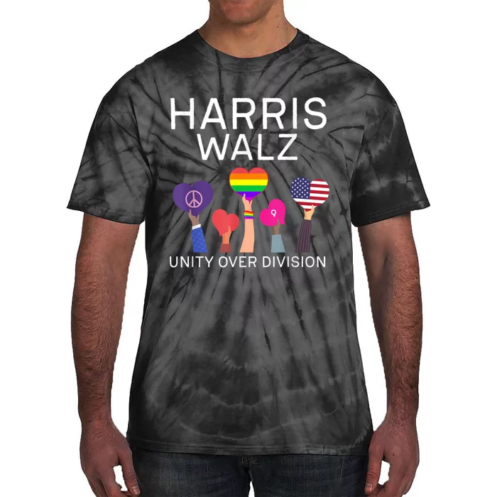 Harris Waltz 2024 Unity Over Division Tie-Dye T-Shirt