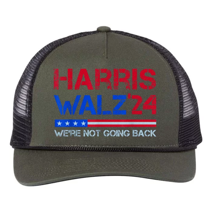 Harris Walz 2024 Mind Your Own Damn Business Retro Rope Trucker Hat Cap