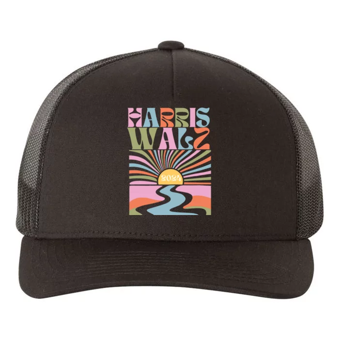 Harris Walz 2024 Yupoong Adult 5-Panel Trucker Hat