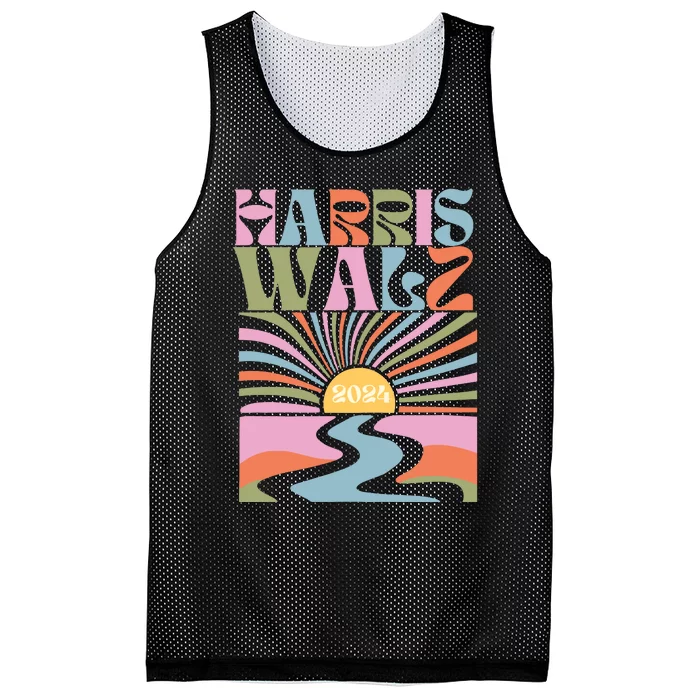 Harris Walz 2024 Mesh Reversible Basketball Jersey Tank