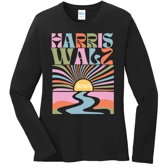 Harris Walz 2024 Ladies Long Sleeve Shirt