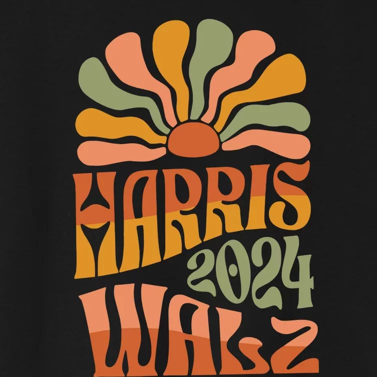 Harris Walz 2024 Women's Crop Top Tee