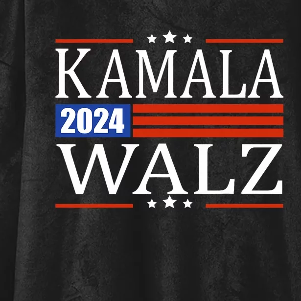 Harris Waltz 2024  Kamala Harris Tim Waltz 2024 Hooded Wearable Blanket