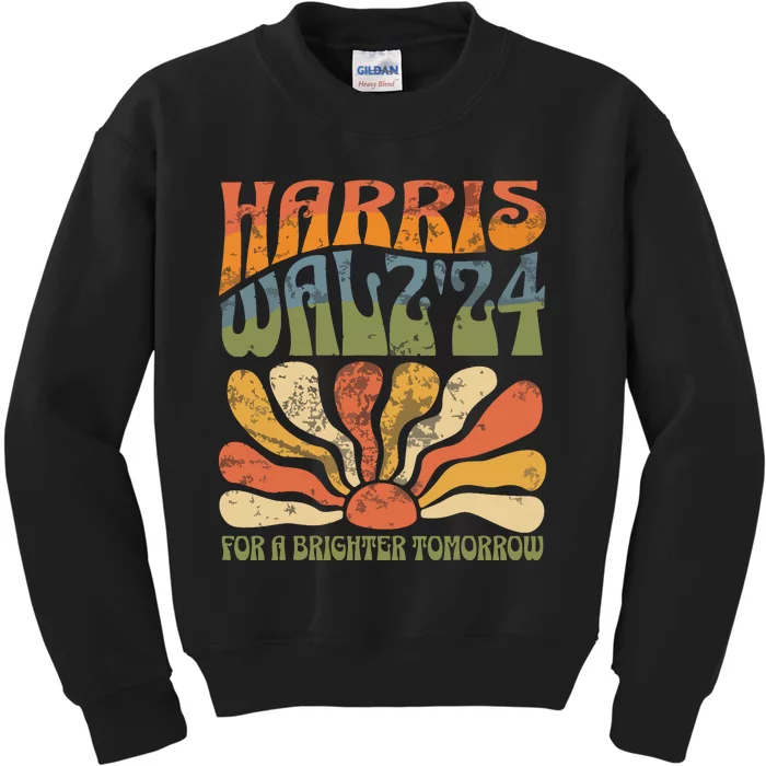 Harris Waltz 2024 Election Kamala Harris Tim Waltz 2024 Kids Sweatshirt