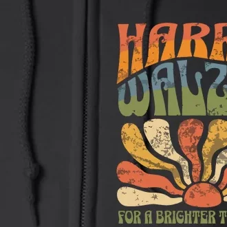 Harris Waltz 2024 Election Kamala Harris Tim Waltz 2024 Full Zip Hoodie