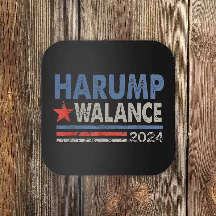 Harump Wallace 2024 Harris Trump Walz Vance Coaster