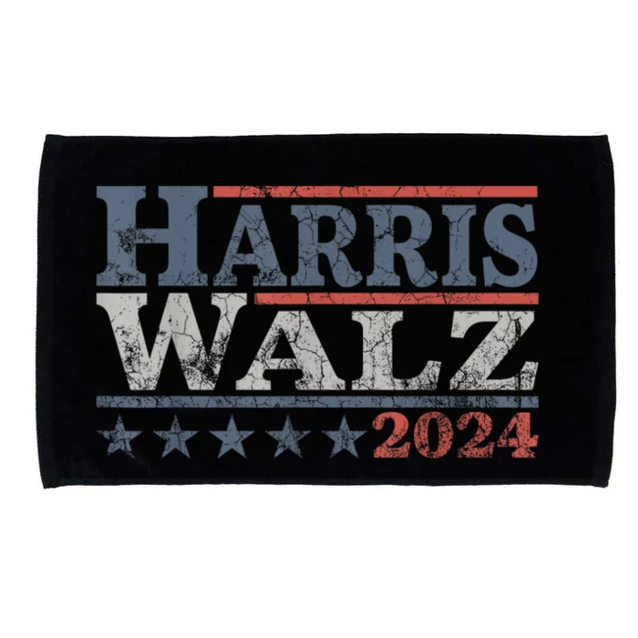 Harris Waltz 2024 Election Kamala Harris Tim Waltz 2024 Microfiber Hand Towel