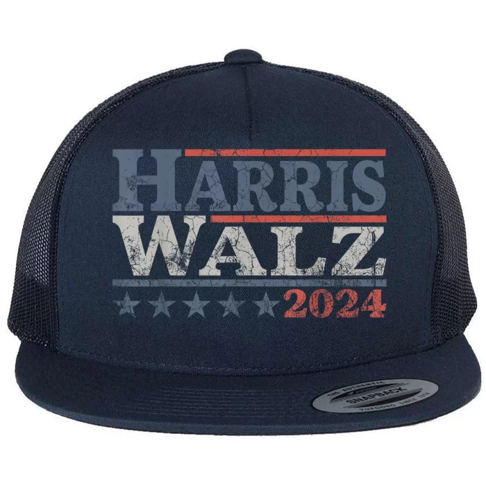 Harris Waltz 2024 Election Kamala Harris Tim Waltz 2024 Flat Bill Trucker Hat