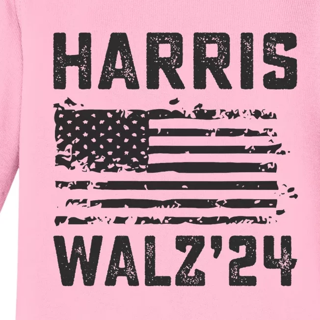 Harris Waltz 2024 Election Kamala Harris Tim Waltz 2024 Baby Long Sleeve Bodysuit