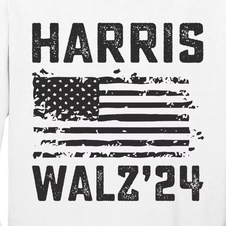 Harris Waltz 2024 Election Kamala Harris Tim Waltz 2024 Tall Long Sleeve T-Shirt