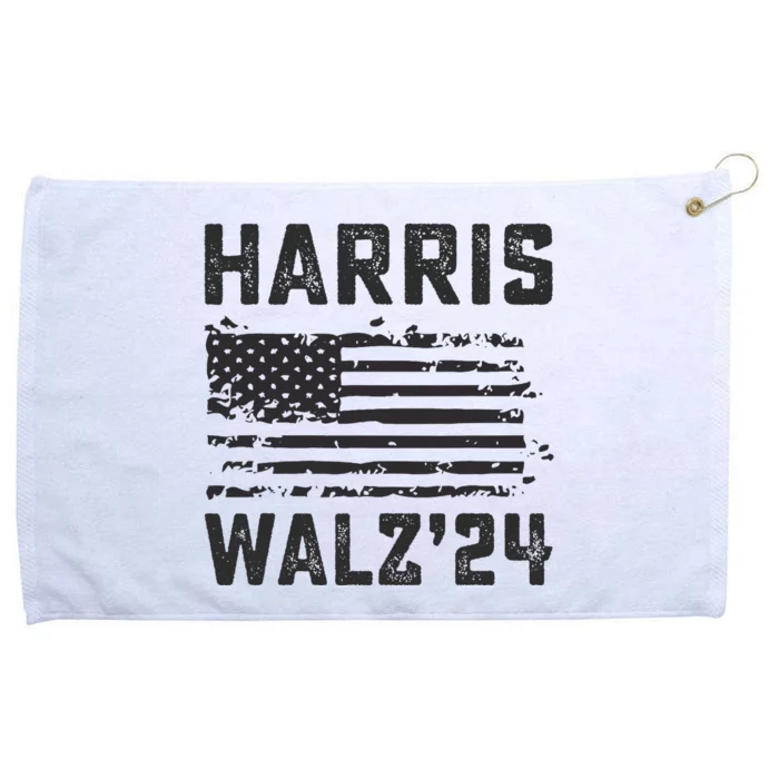 Harris Waltz 2024 Election Kamala Harris Tim Waltz 2024 Grommeted Golf Towel