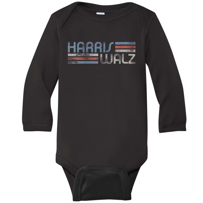 Harris Walz 2024 Vice President Vp Harris 2024 Election Baby Long Sleeve Bodysuit