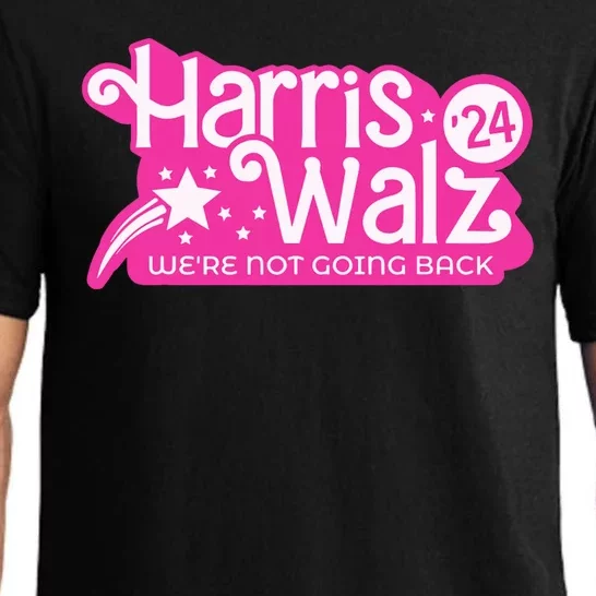 Harris Waltz 2024 WeRe Not Going Back Walz Kamala Harris Pajama Set