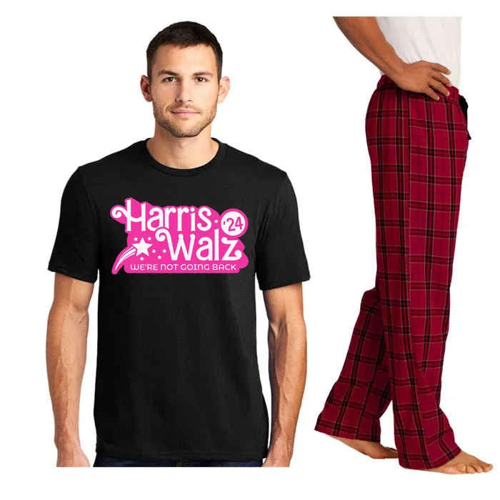 Harris Waltz 2024 WeRe Not Going Back Walz Kamala Harris Pajama Set