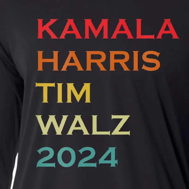 Harris Walz 2024 Harris For President Vote For Kamala Cooling Performance Long Sleeve Crew