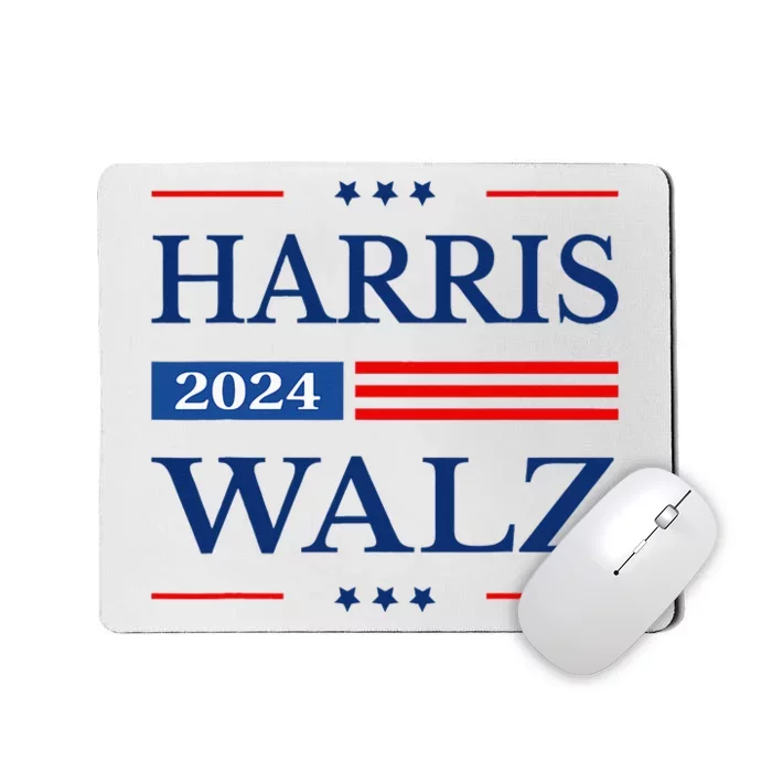 Harris Walz 2024 Kamala Harris 2024 Tim Walz 2024 Usa Flag Mousepad