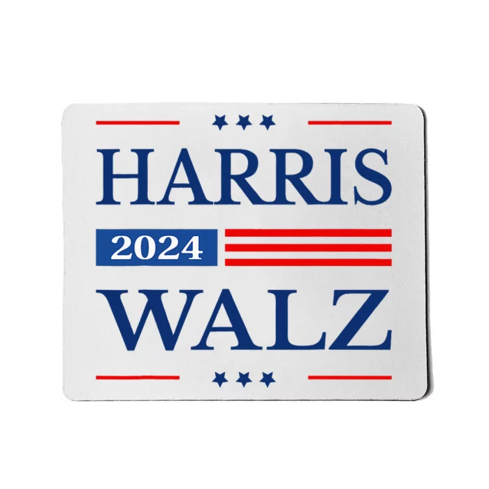 Harris Walz 2024 Kamala Harris 2024 Tim Walz 2024 Usa Flag Mousepad