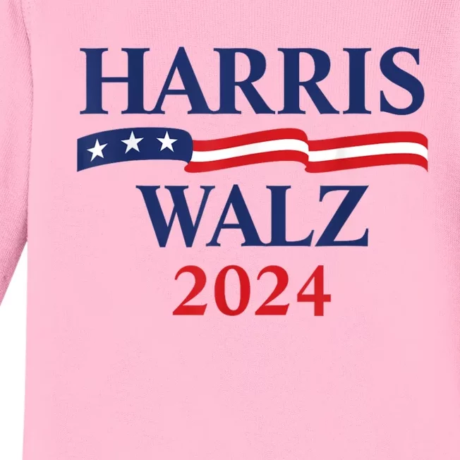 Harris Waltz 2024 Election Kamala Harris Tim Waltz 2024 Baby Long Sleeve Bodysuit