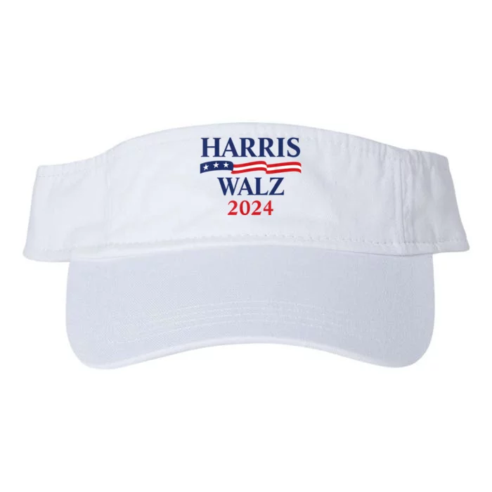 Harris Waltz 2024 Election Kamala Harris Tim Waltz 2024 Valucap Bio-Washed Visor