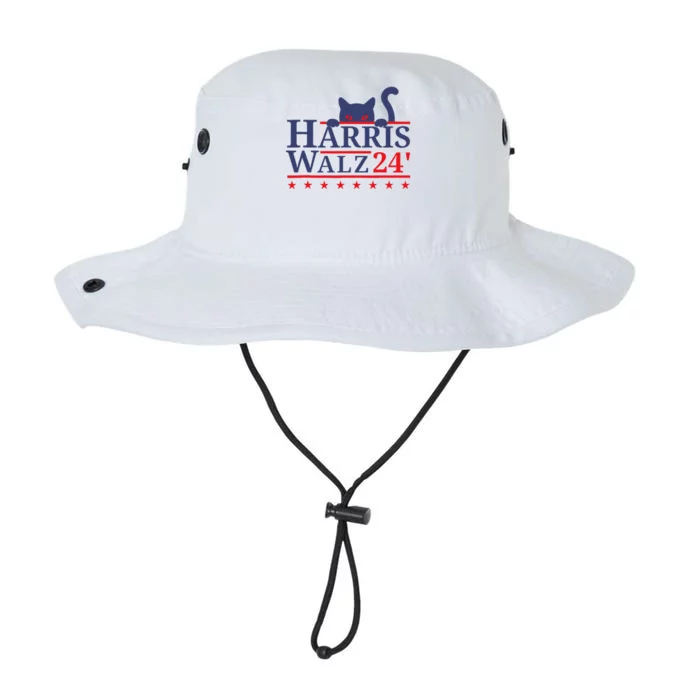 Harris Waltz 2024 Kamala Tim Cat Election Design Legacy Cool Fit Booney Bucket Hat