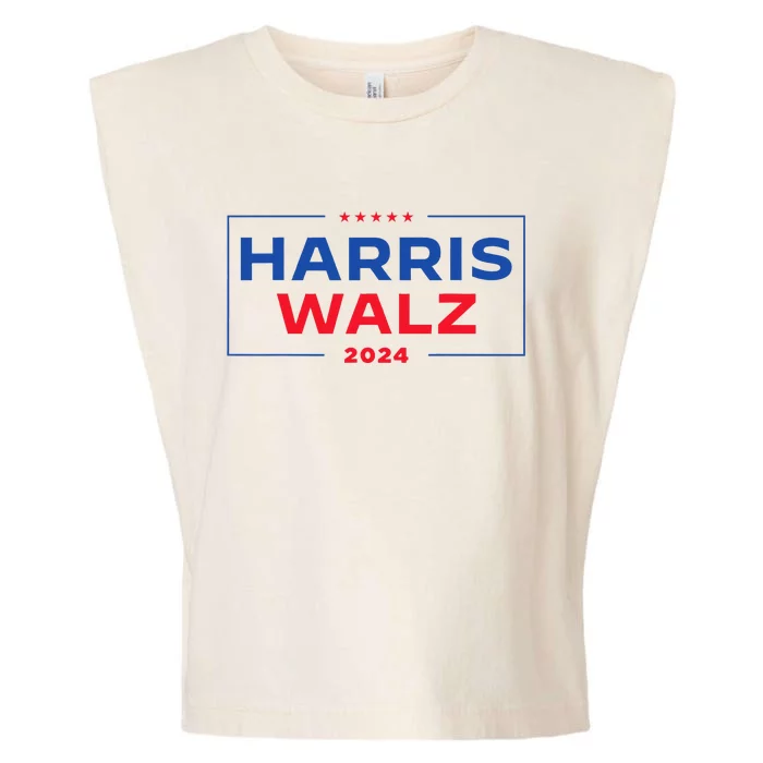 Harris Walz 2024 Vp Presidential Election Usa Waltz Garment-Dyed Women's Muscle Tee