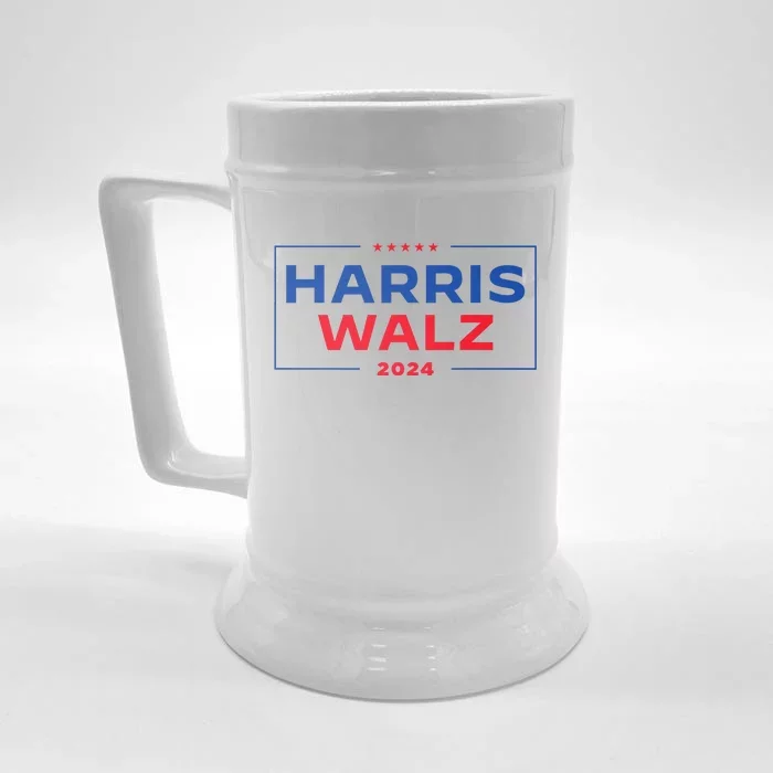 Harris Walz 2024 Vp Presidential Election Usa Waltz Front & Back Beer Stein