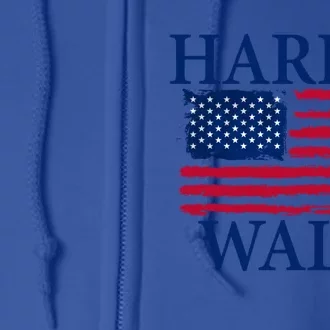 Harris Waltz 2024 Great Gift Kamala Harris Tim Walz Waltz Gift Full Zip Hoodie