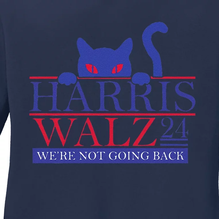 Harris Waltz 2024 Election Kamala Harris Tim Waltz 2024 Gift Ladies Long Sleeve Shirt