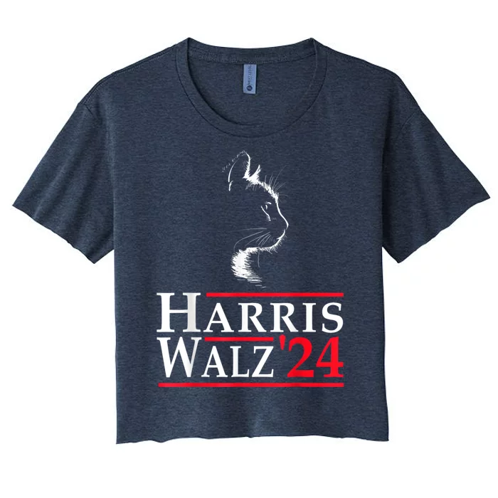 Harris Waltz 2024 Election Kamala Harris Tim Waltz 2024 Women's Crop Top Tee