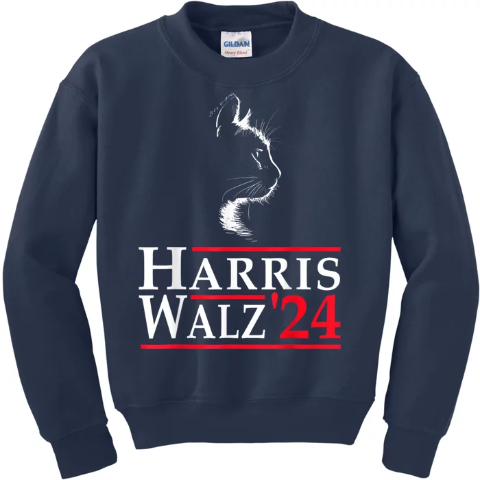 Harris Waltz 2024 Election Kamala Harris Tim Waltz 2024 Kids Sweatshirt