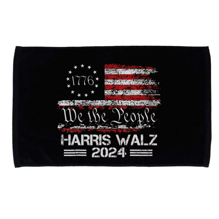 Harris Waltz 2024 Election Kamala Harris Tim Waltz 2024 Microfiber Hand Towel