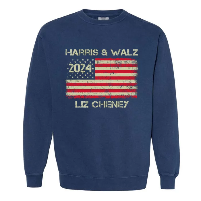 Harris Walz 2024 Presidential Election Democracy Matters Garment-Dyed Sweatshirt