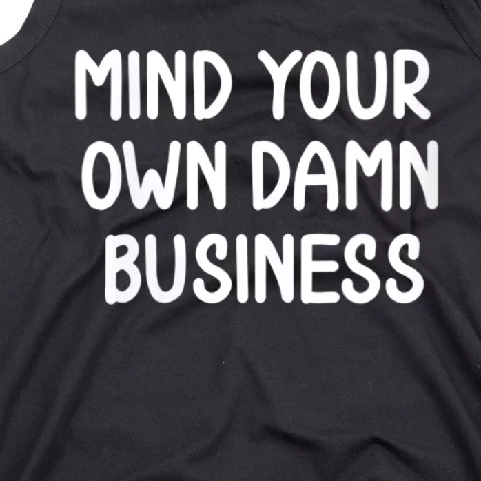 Harris Walz 2024 Mind Your Own Damn Business Tank Top