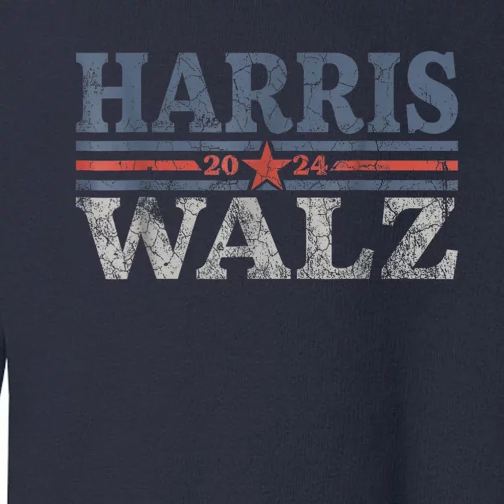 Harris Waltz 2024 Election Kamala Harris Tim Waltz 2024 Toddler Sweatshirt