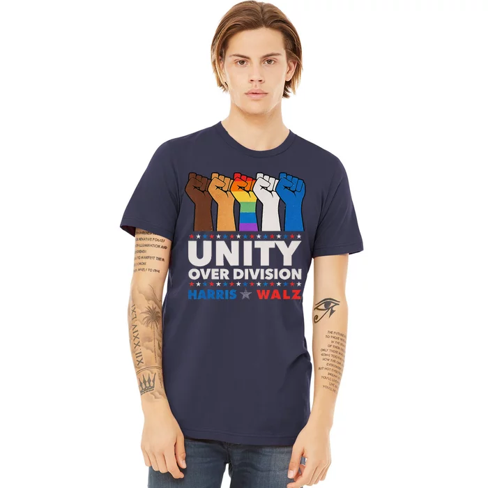 Harris Waltz 2024 Unity Over Division Premium T-Shirt