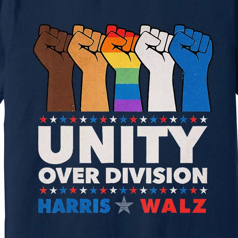 Harris Waltz 2024 Unity Over Division Premium T-Shirt