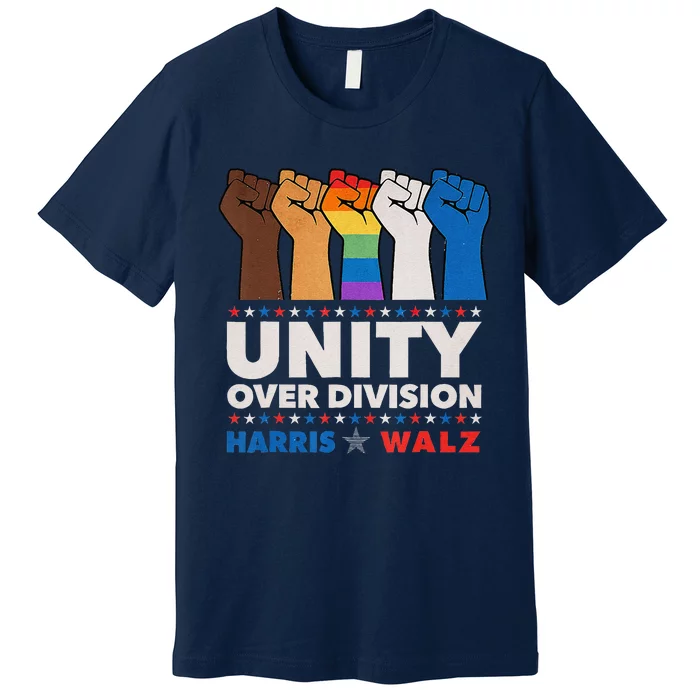 Harris Waltz 2024 Unity Over Division Premium T-Shirt