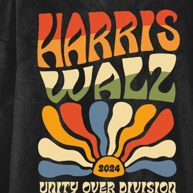 Harris Waltz 2024 Unity Over Division Hooded Wearable Blanket