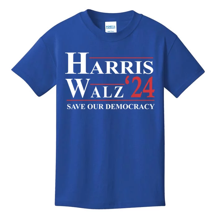 Harris Waltz 2024 WeRe Not Going Back 2 Side Back And Front Gift Kids T-Shirt